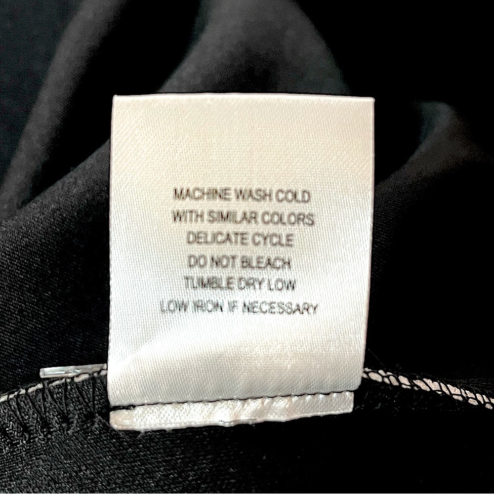 Nina Leonard Tummy Smoothing Pants Black White Pinstripe PETITE Size 3X New! - Picture 5 of 9